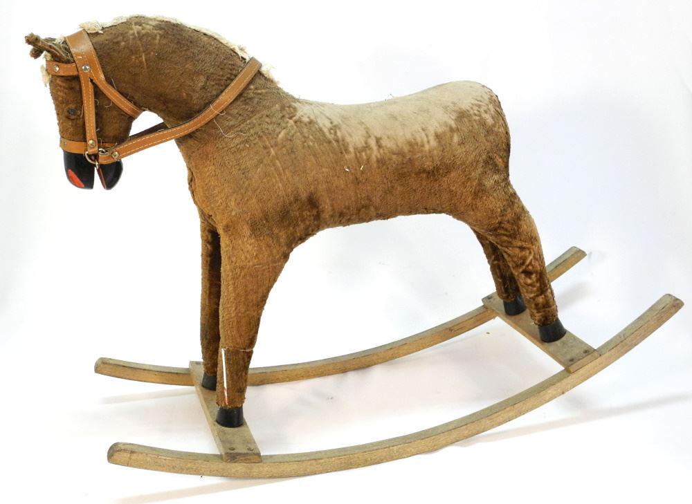 Mohair Rocking Horse, 32 1/2" Length. (1 of 2)