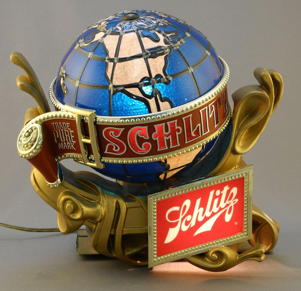 Schlitz Beer Advertising Light, 9 1/4" High. (1 of 3)