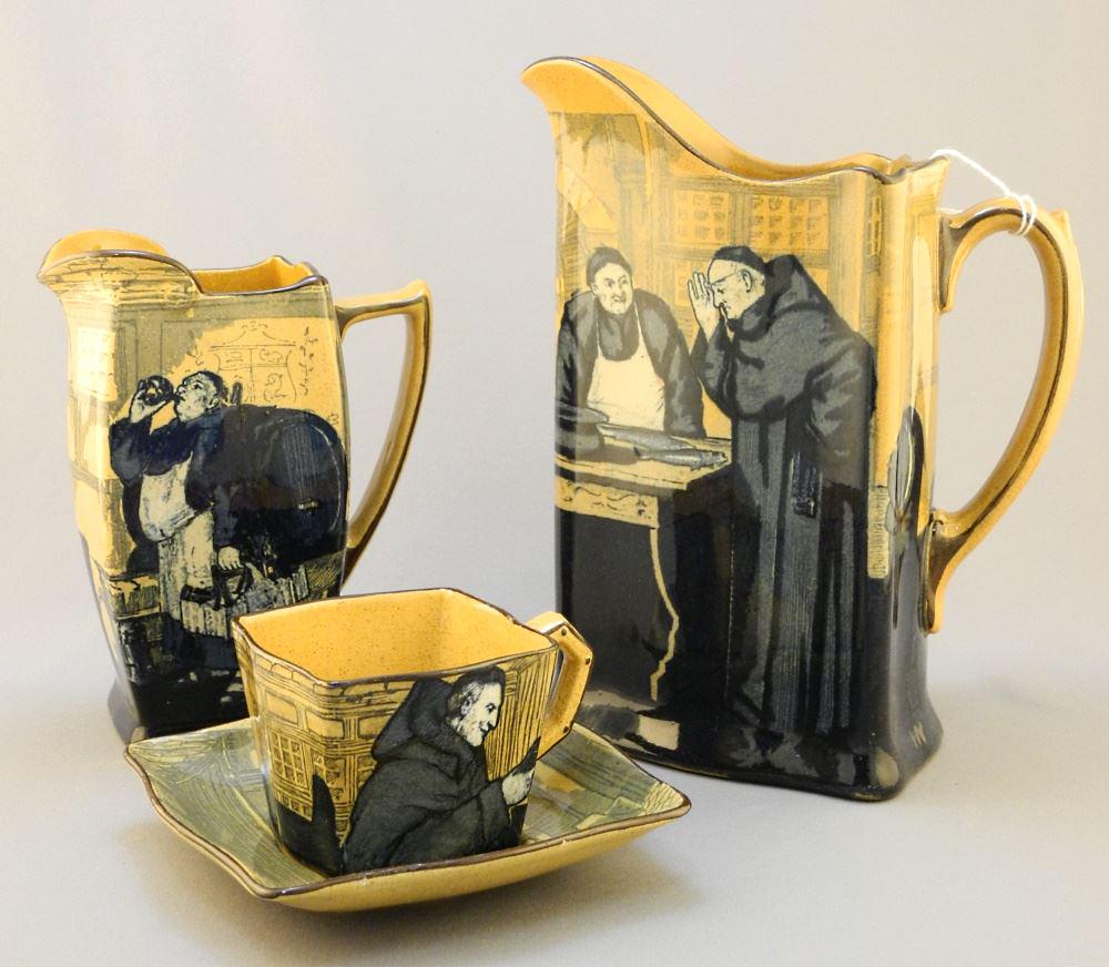 3 Pieces of Royal Doulton Series Ware, 8 7/8", Signed Noke. (1 of 4)