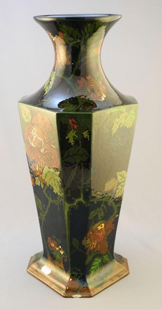 Rozenburg Vase Chipped Foot Rim Noted, Height 17 1/2". (1 of 2)