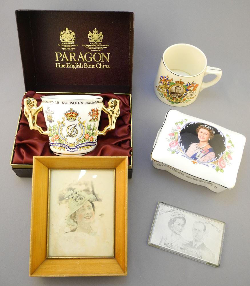 Collection of 7 Royalty Related Items Including Plates & Cups, 10 1/2". (1 of 2)