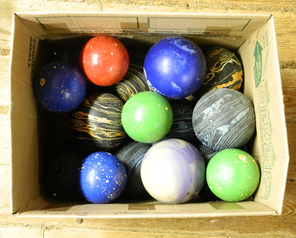 Collection of Bocce & other Balls. (1 of 1)