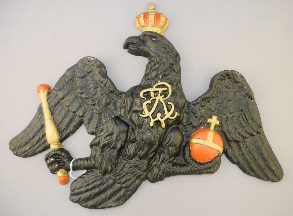 WWI Imperial German Kaiser Adler Plaque 3, 17" Wide. (1 of 1)