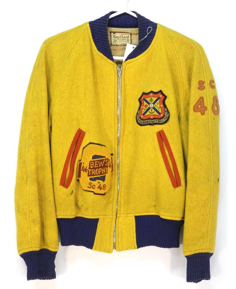 Queen's University Letterman Jacket 1948, Size Small, Condition Noted. (1 of 3)