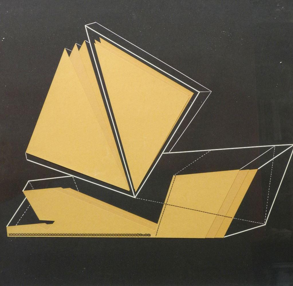 Construction Karl Spreitz, "Zig Zag Modern Floating 37" 22"x24". (1 of 4)