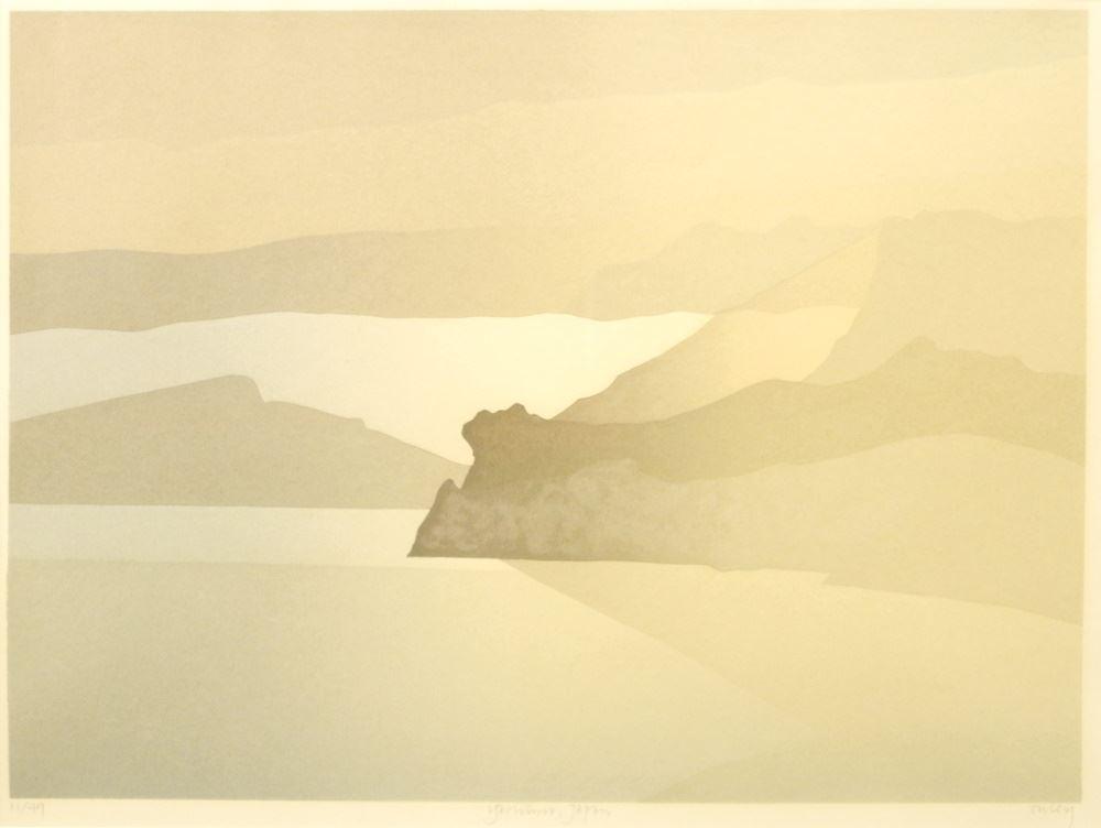 Serigraph Signed (Toni) Onley, 11 3/4" x 15 1/4", "Yashima Japan". (1 of 5)