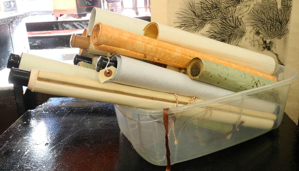 Collection of Chinese Calligraphy & Ornamental Scrolls, Various Sizes/ Subjects. (1 of 1)