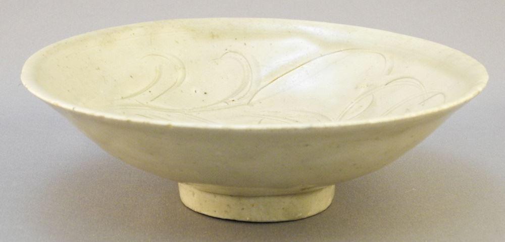 Song-Style Carved Celadon Dish, 6 3/ 4" Diam. (1 of 3)