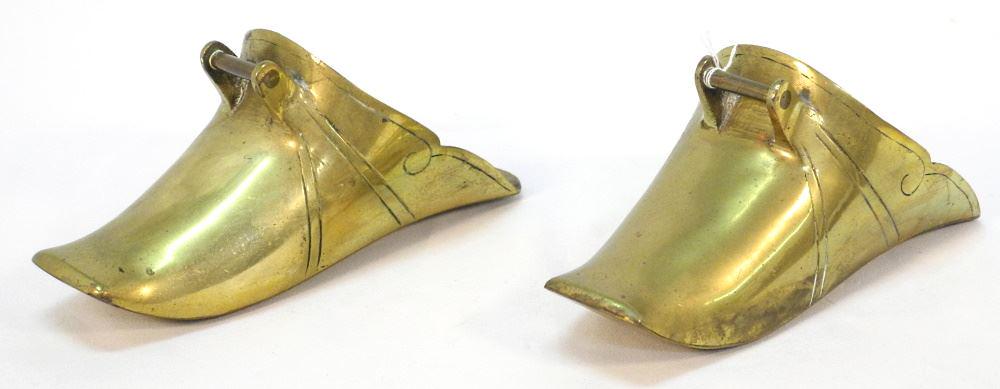 Pair of Equadorian Brass Stirrups, 10 1/2" Length. (1 of 2)