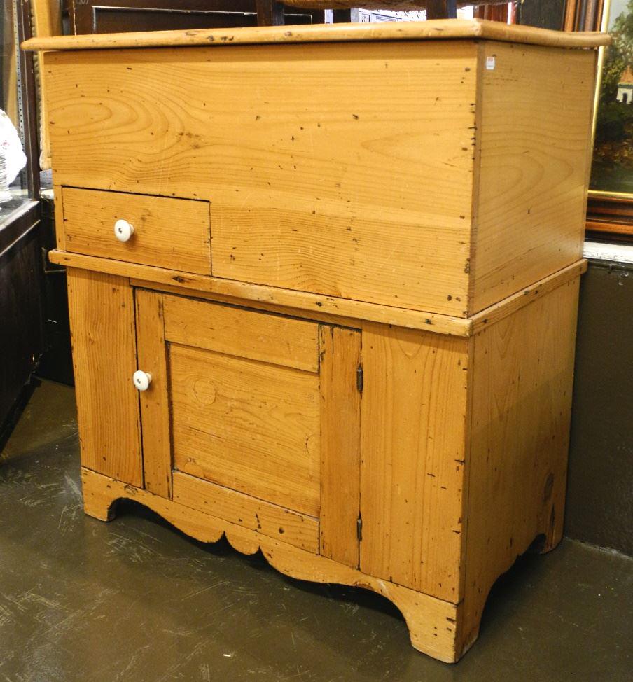 Canadian Pine Dry Sink, 31"H.: Canadian Pine Dry Sink, 31"H.