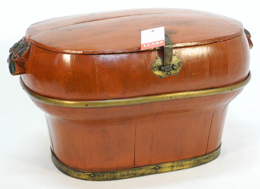 Asian Lacquered Box, 19" W. (1 of 3)
