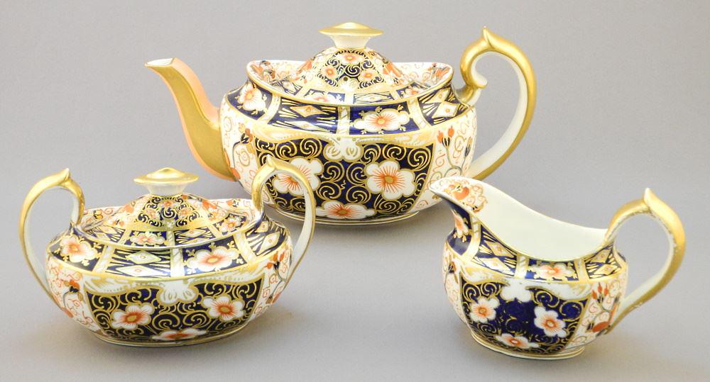 Royal Crown Derby Teapot with Cream and Sugar (1 of 6)