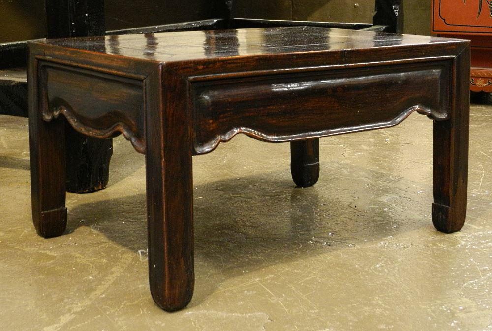 Chinese Rosewood Low Table, 10 3/4" X 19 1/4" X 13 3/4". (1 of 2)