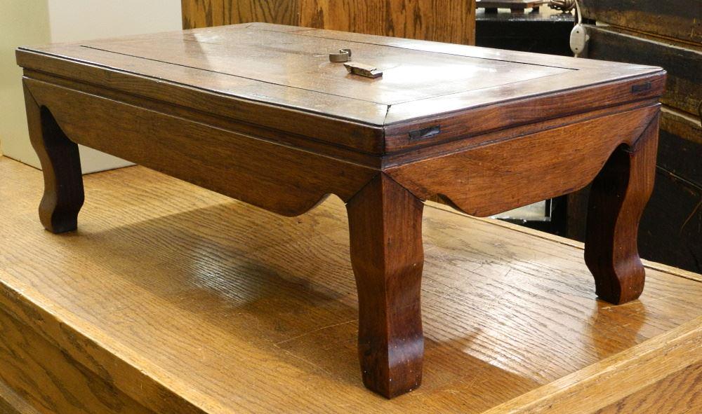 19th Century Chinese Rosewood Low Table, 10 3/8" X 30" X 15 7/8". (1 of 3)