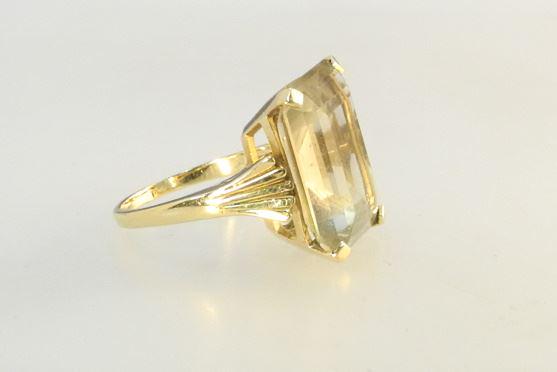 14K Smoky Quartz Ring - size 7 3/4. (1 of 5)
