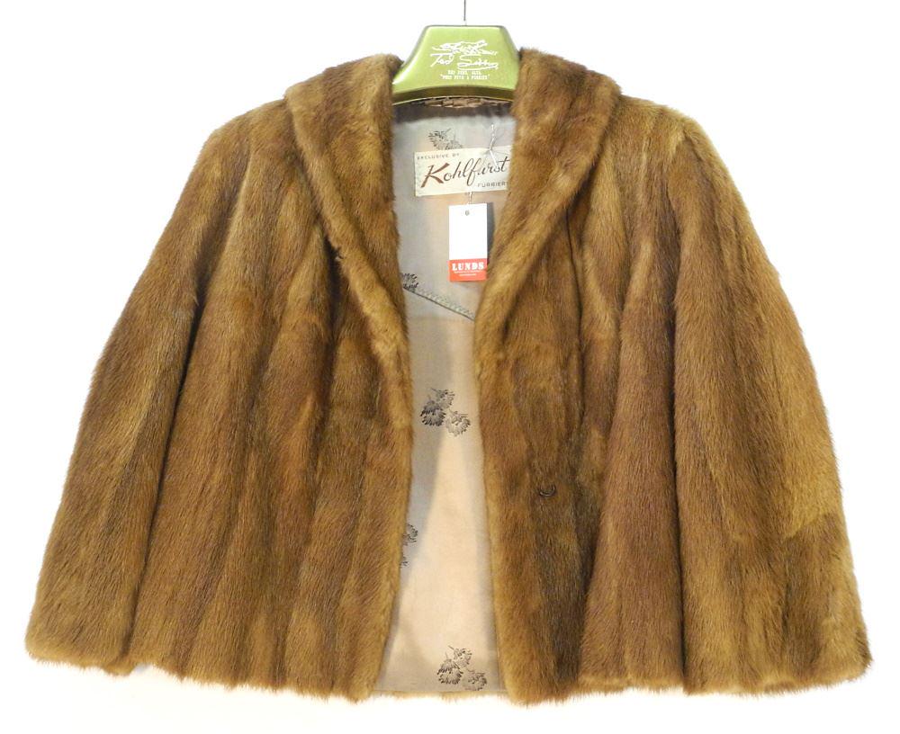 Kohl Furst Fox Fur Short Coat, Size S. (1 of 3)