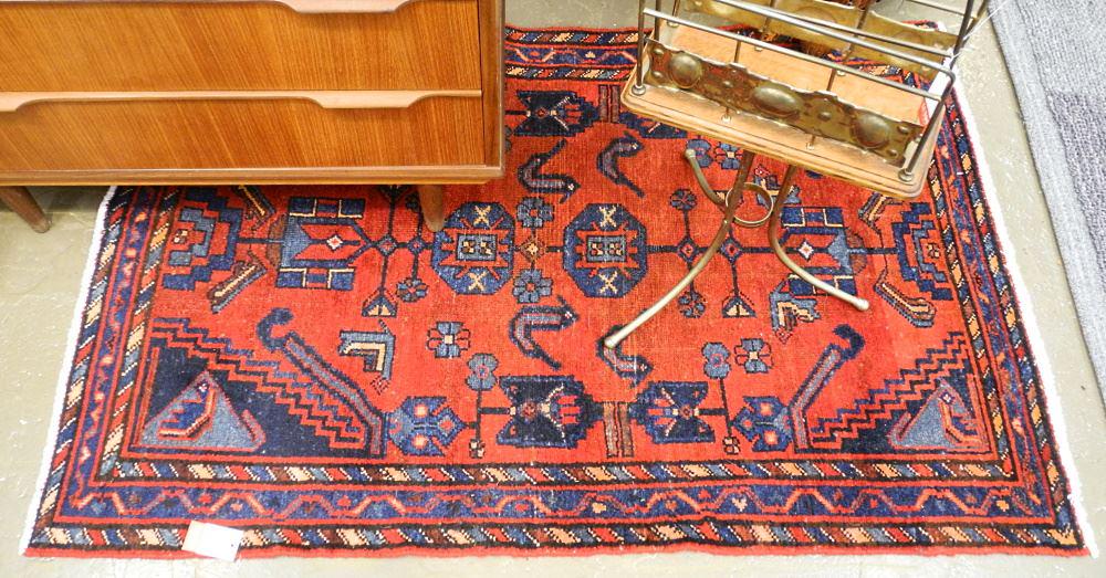 Iranian Mat,approx. 57" x 37 1/2".: Iranian Mat,approx. 57" x 37 1/2".