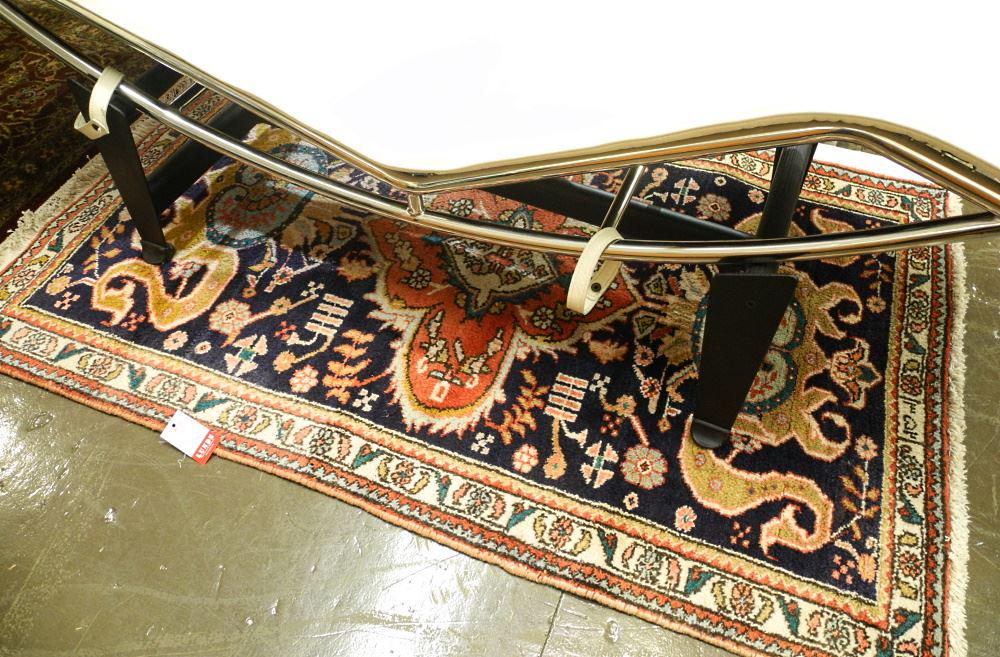 Hand Knotted Iranian Mat, Approx. 54 1/2" x 34 1/4".: Hand Knotted Iranian Mat, Approx. 54 1/2" x 34 1/4".