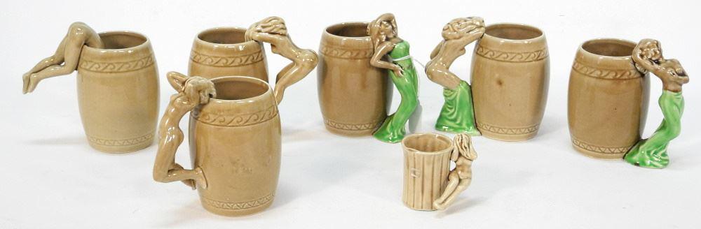 Collection of Novelty Mugs & Cigarette holder, 2 5/8" & 5". (1 of 2)