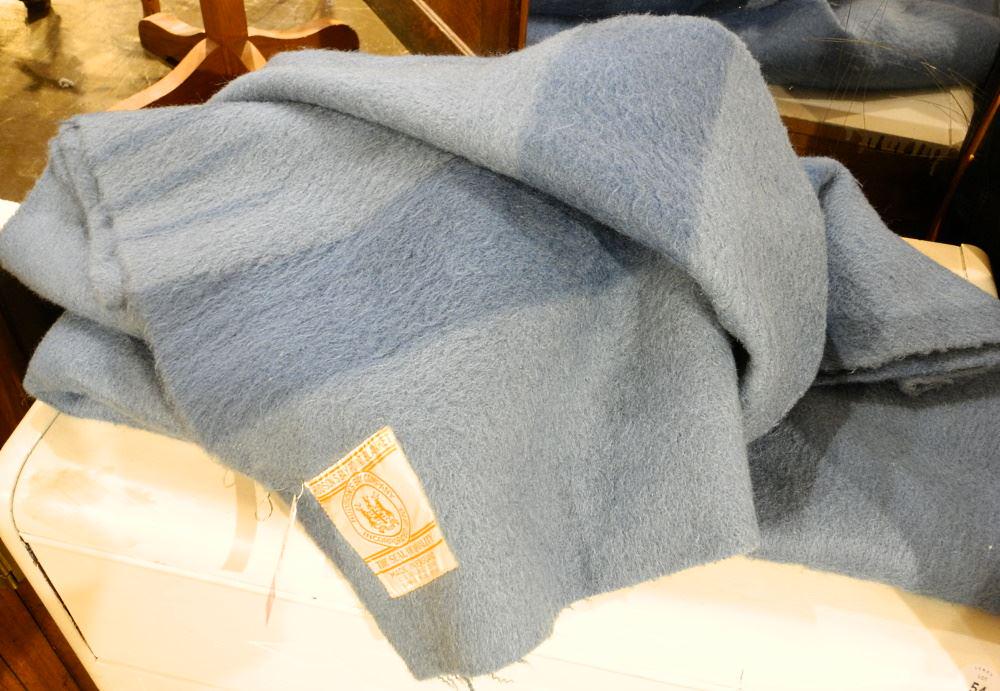 Blue Hudsons Bay Co. 3 1/2 Point Blanket. (1 of 1)