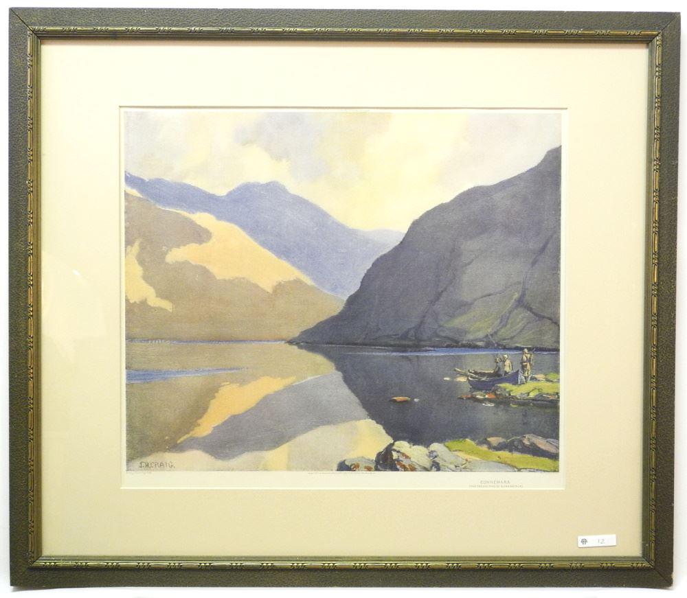 Lithograph After J.H. Craig, "Connemara" (1 of 4)