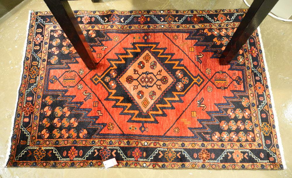 Hand Knotted Persian Carpet, Approx. 60" x 39". (1 of 2)