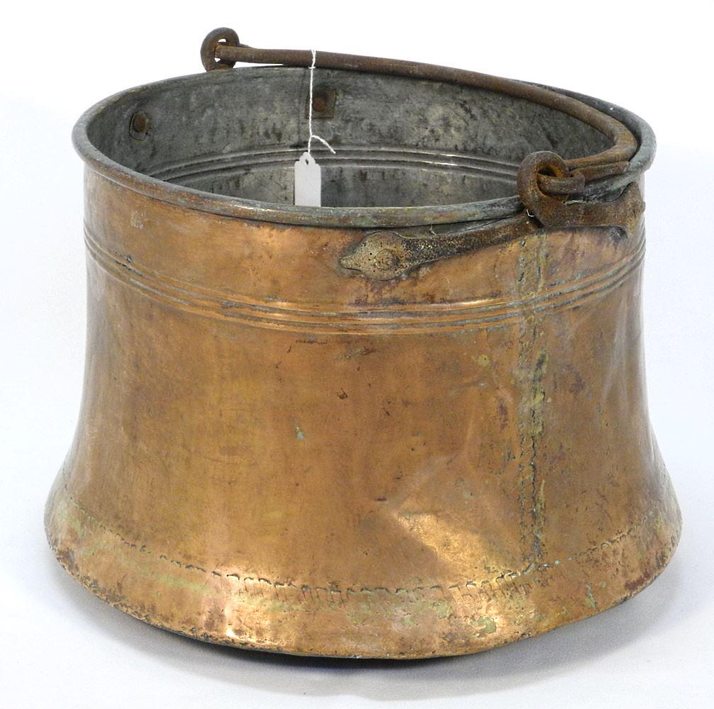 Turkish Copper Cauldron, 16 1/2". (1 of 3)