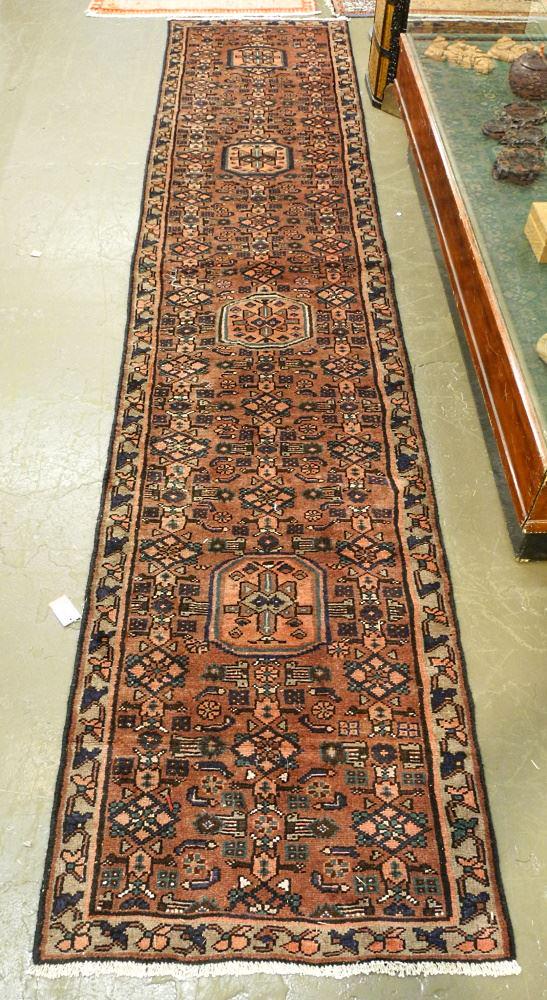 Hamedan Runner, Approx. 12'2" x 2'6": Hamedan Runner, Approx. 12'2" x 2'6"