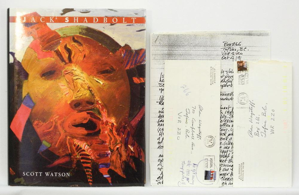 Book and Jack Shadbolt Letters, Jack Shadbolt / Scott Watson / D&M / 1990. (1 of 6)