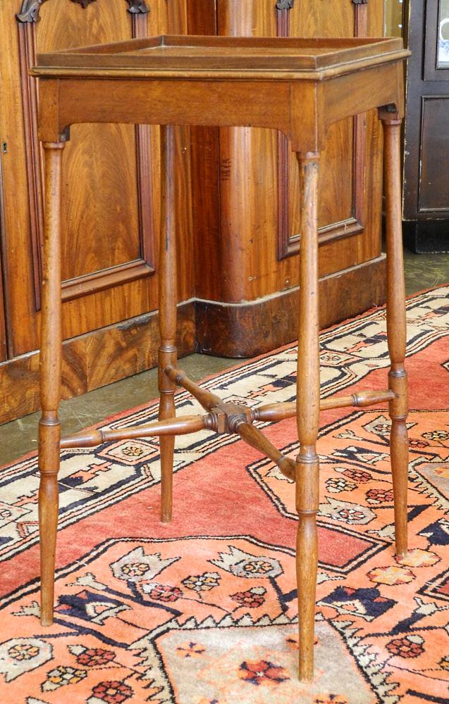 Edwardian Mahogany Urn Stand 12 3/4D X 26" H (1 of 4)