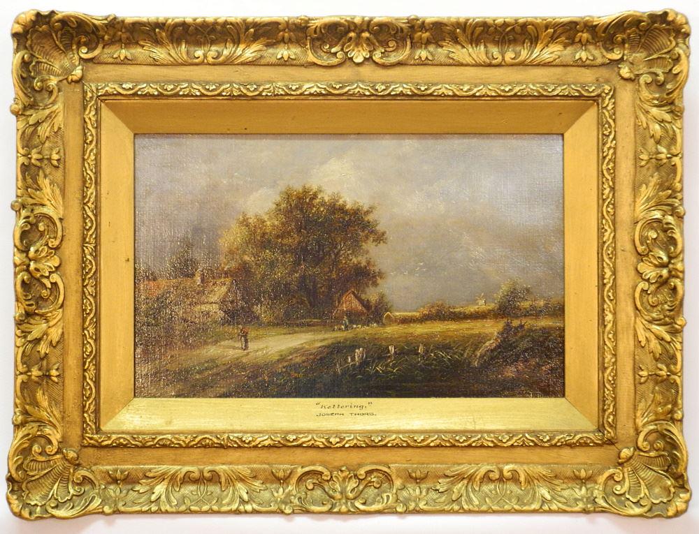 Oil on Canvas Signed J (Joseph) Thors, 10 1/2" x 16", "Kettering". (1 of 5)