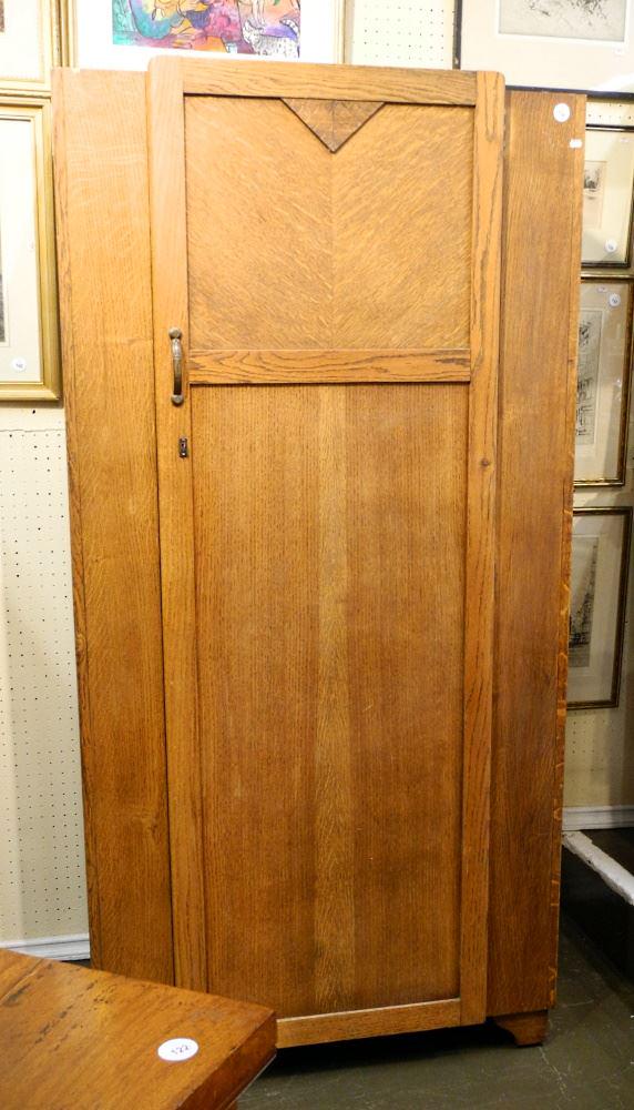 Art Deco Oak Wardrobe (1 of 4)