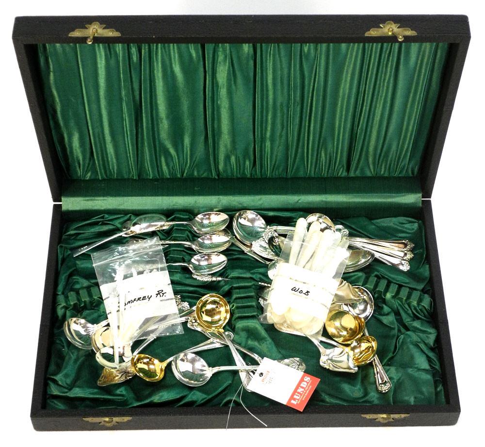 Canteen of Various Sterling Silver M.O.P Plated Cutting Items (1 of 3)