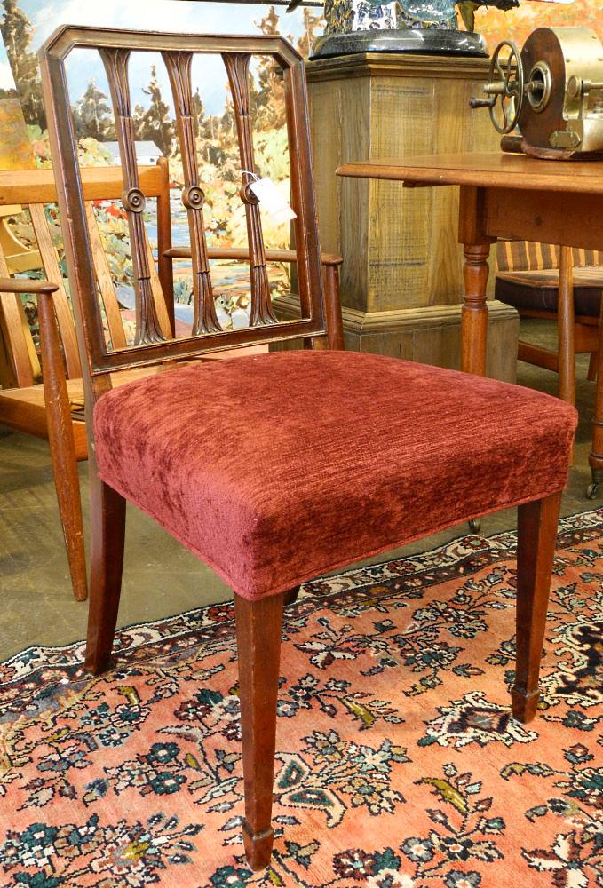 Sheraton Mahogany Side Chair.: Sheraton Mahogany Side Chair.