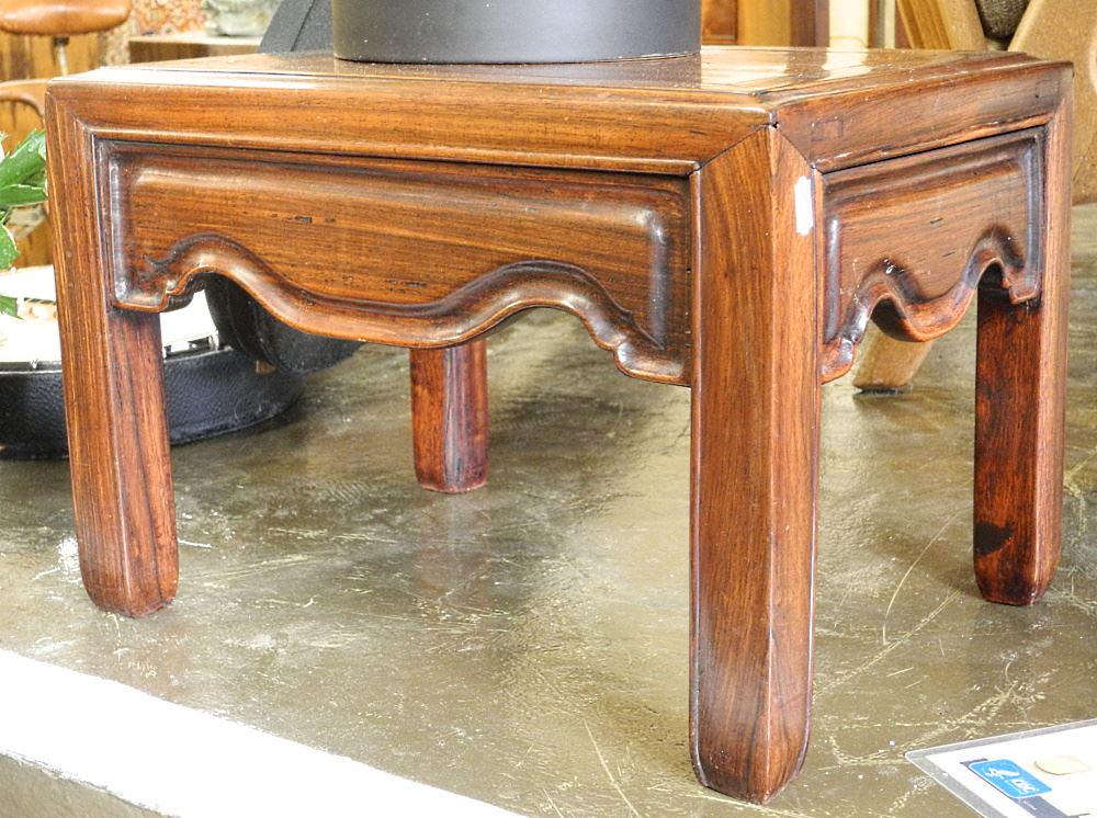 Chinese Rosewood Low Table, 11"X16"X12". (1 of 2)