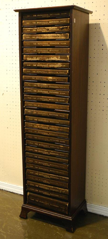 11th Edition Encyclopedia Britannica with Original Shelf. (1 of 8)