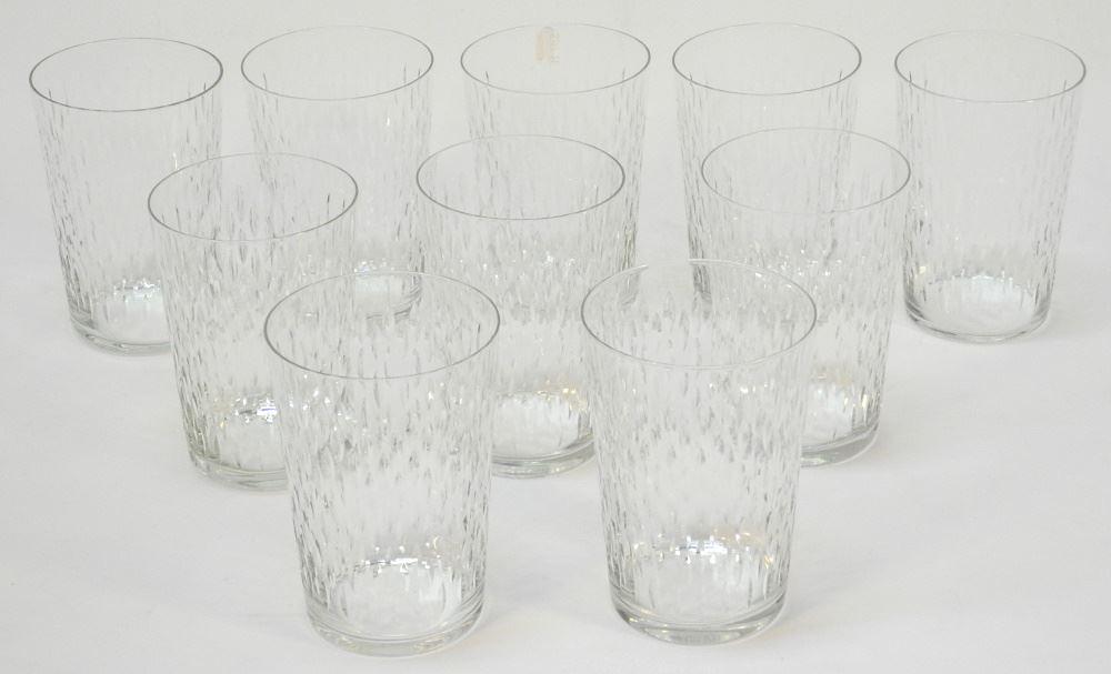 10 Baccarat France Crystal Tumblers, 5 1/8". (1 of 8)