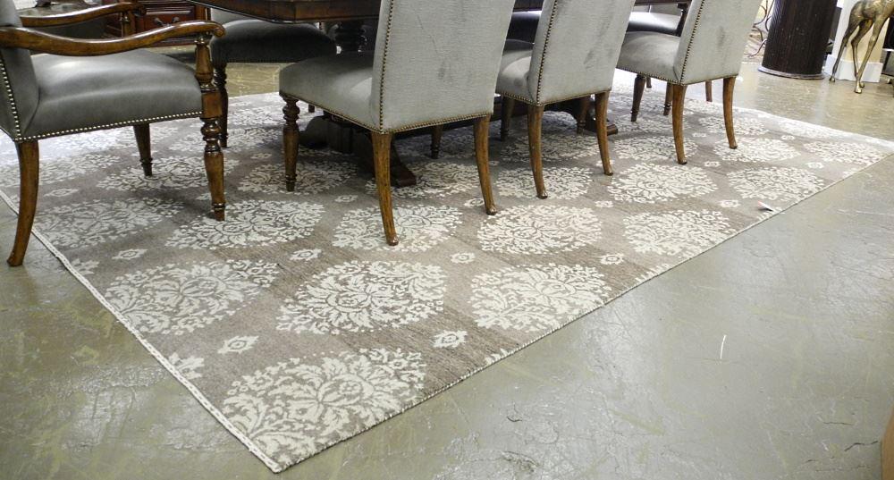 Jordans Embossed & Banded Wool Carpet, Approx. 12'4" X 8'10".: Jordans Embossed & Banded Wool Carpet, Approx. 12'4" X 8'10".