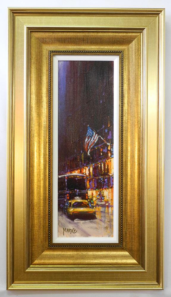 Giclee on Canvas Signed Marko (Mavrovich), 25 1/4"X8", "Manhattan".: Giclee on Canvas Signed Marko (Mavrovich), 25 1/4"X8", "Manhattan".