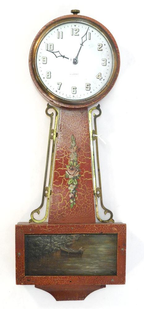 Gilbert Banjo Clock, 20 3/8" H. (1 of 3)