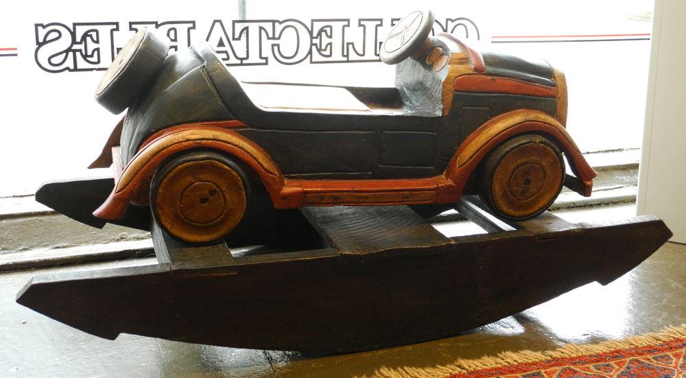 Southeast Asian Motor Car Rocking Toy, 34 1/2" Long.: Southeast Asian Motor Car Rocking Toy, 34 1/2" Long.