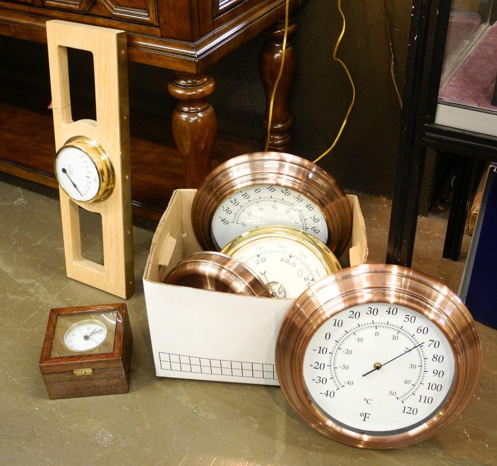 Collection of Various Barometers, Clinometers, etc. (1 of 2)
