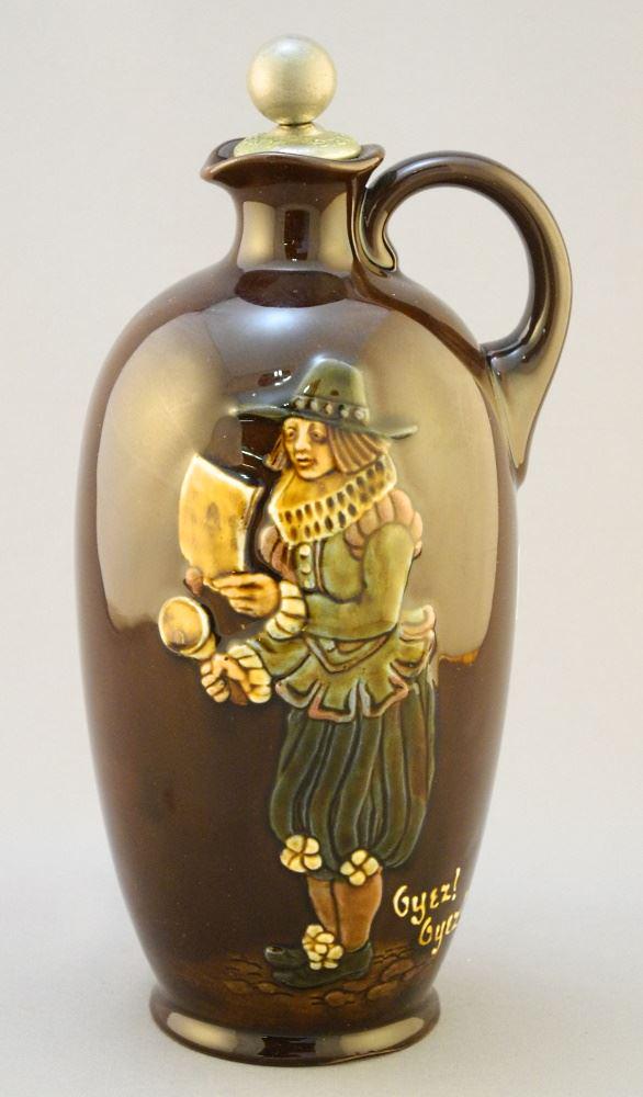 "Dewar's Whiskey" Royal Doulton Jug With Original Stopper, 8 7/8 H. (1 of 3)