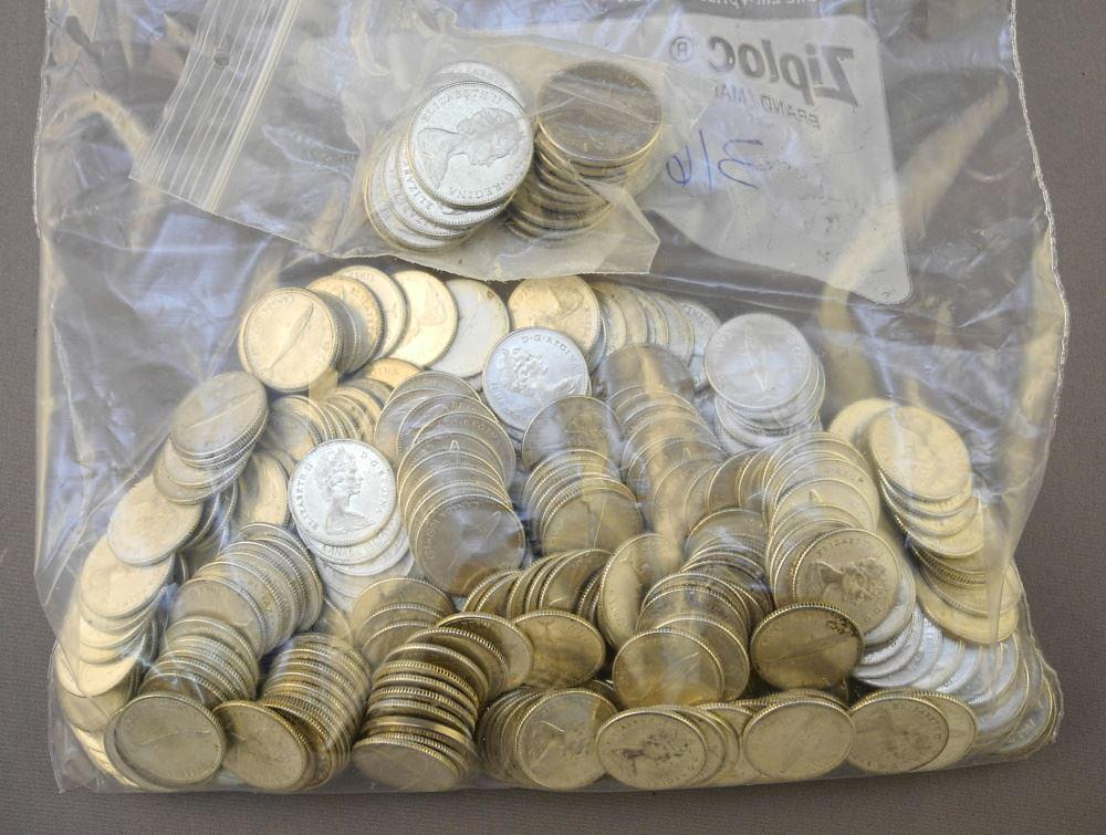 Lot of 5c.& 10c. Centennial coins 1867-1967 (Approx. 316 10c. & 21 5c.).: Lot of 5c.& 10c. Centennial coins 1867-1967 (Approx. 316 10c. & 21 5c.).