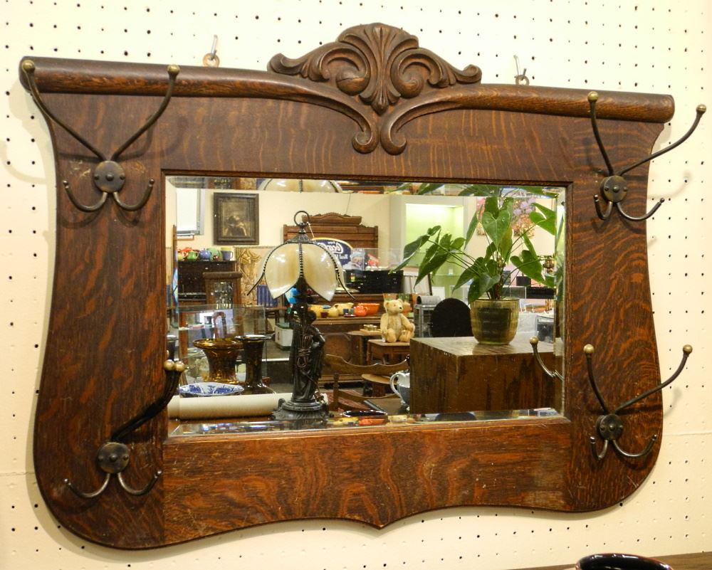 Canadian Oak Hall Mirror, 31 1/2" wide. (1 of 1)