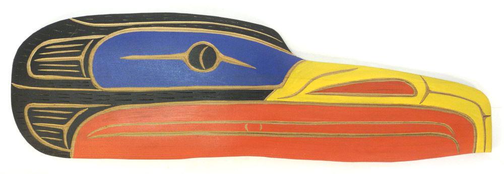 Squamish "Eagle" Plaque Signed Neil Baker, 24 3/4" l. (1 of 2)