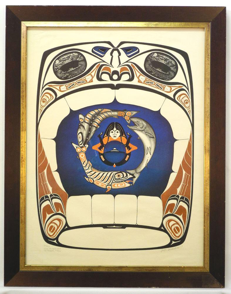 Ltd Ed. Print 236/500 Signed John Broadhead 77, 223/4" x 17 1/2", "Tales of Raven 1" (1 of 2)