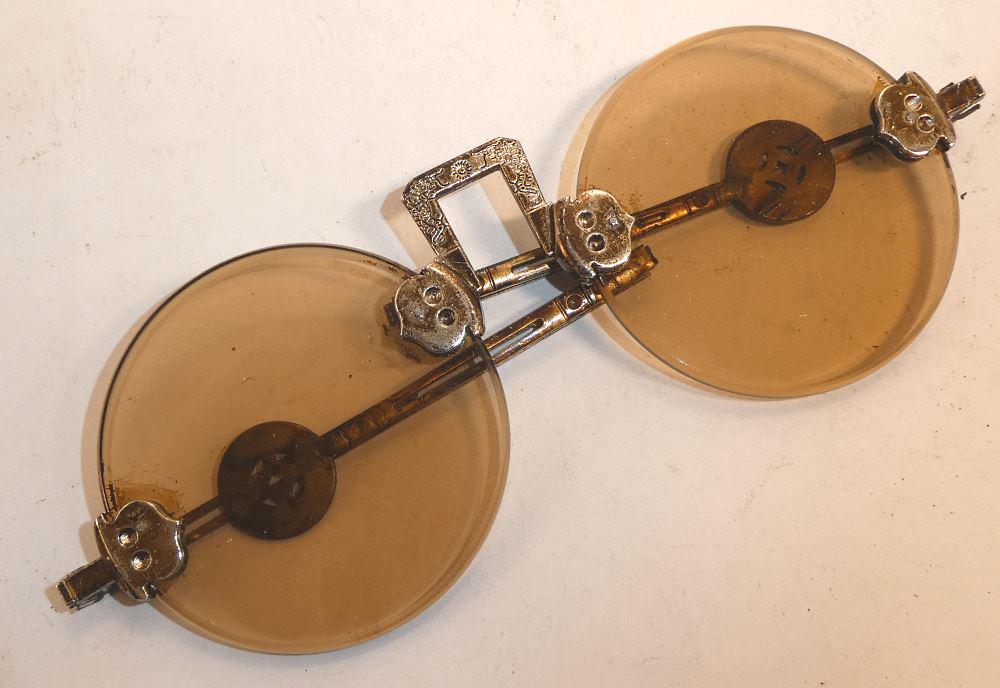 Pair of Republic of China Era Sun Glasses, 5 1/4". (1 of 3)