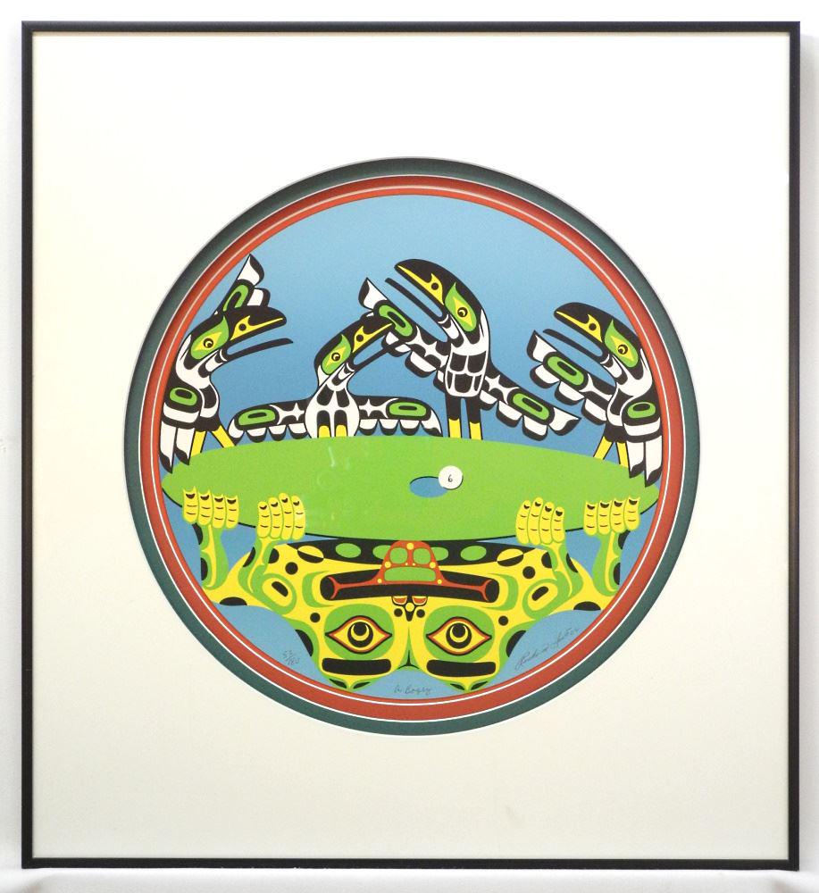 Serigraph Signed Richard Hunt'02, 14 1/2 D. " A Bogey. (1 of 4)