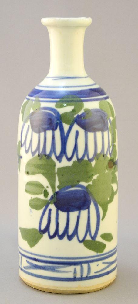 Japanese Porcelain Sake Bottle, 8 1/2"h. (1 of 2)